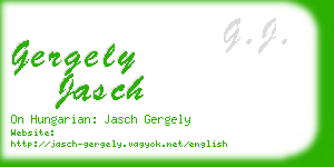 gergely jasch business card